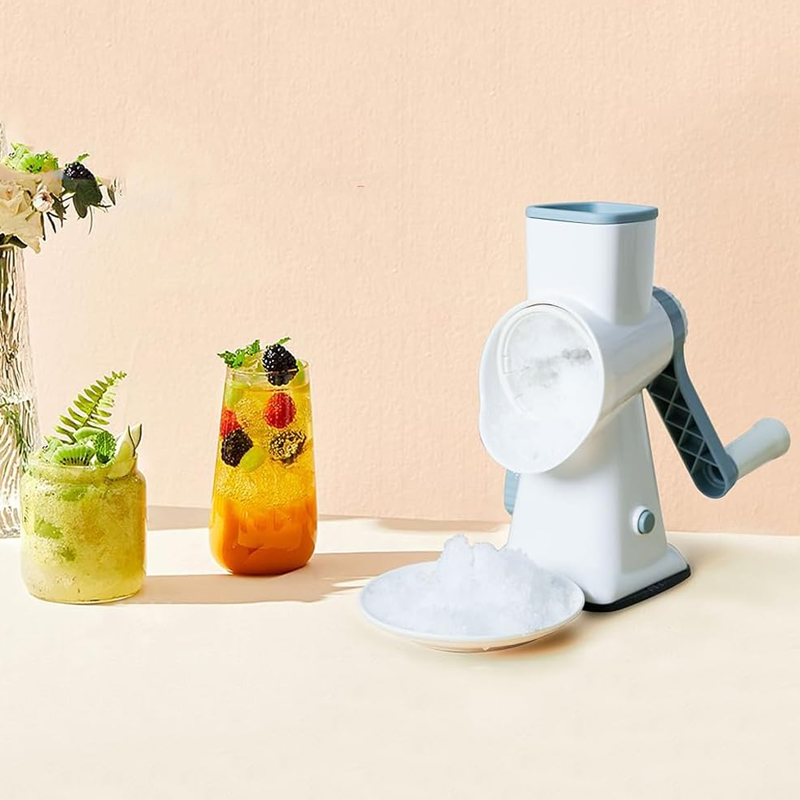🧊 50 % DE RÉDUCTION MAINTENANT ! ✨ Broyeur à glace manuel – Glace ultra-fine en quelques secondes – Double lame et base à ventouse 🍹