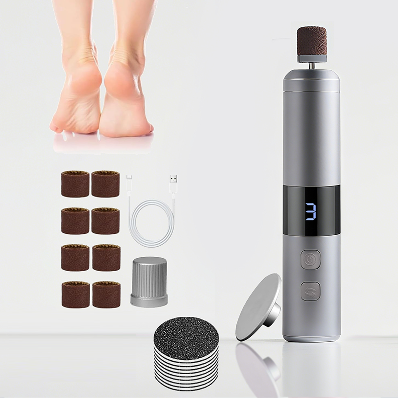 ⏳ -50% ! 💥 Épilateur Électrique pour les Jambes – ABS – 3 Vitesses – Double Rotation – Têtes 2-en-1 – Rechargeable USB – Écran Numérique – Argent/Rose/Violet/Noir/Blanc 🦶