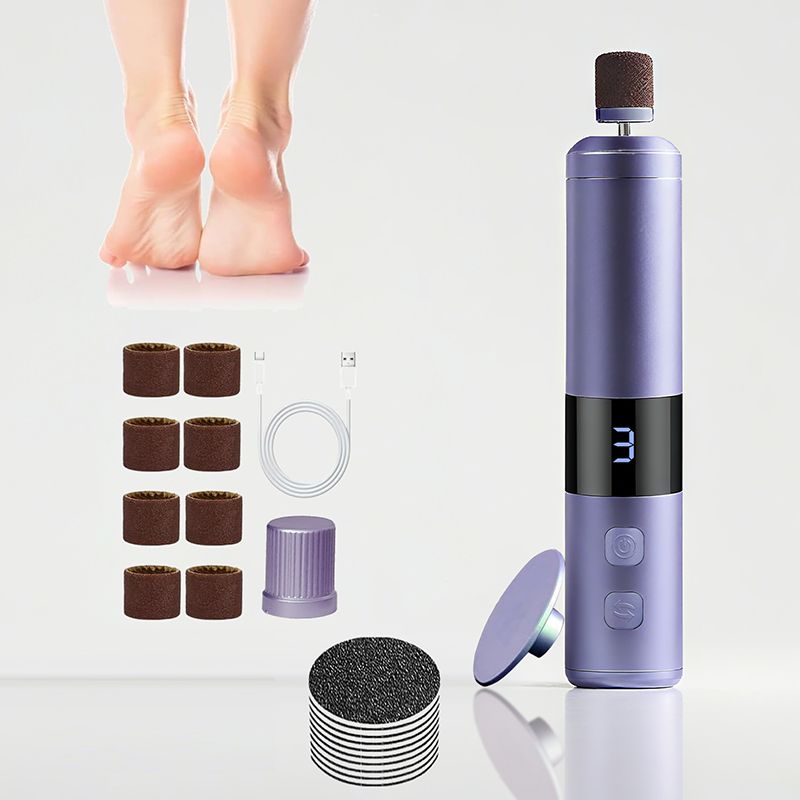 ⏳ -50% ! 💥 Épilateur Électrique pour les Jambes – ABS – 3 Vitesses – Double Rotation – Têtes 2-en-1 – Rechargeable USB – Écran Numérique – Argent/Rose/Violet/Noir/Blanc 🦶