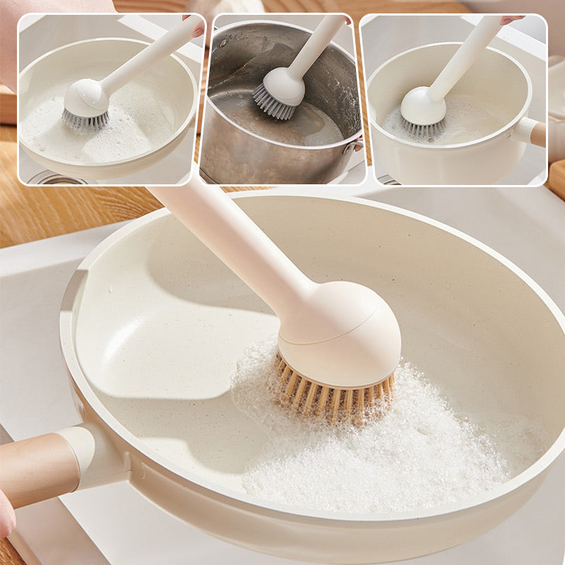🔥-50% IMMÉDIAT🍳Ensemble de brosses à casserole pivotables à suspendre – Brosses de nettoyage facile pour casseroles, poêles et éviers