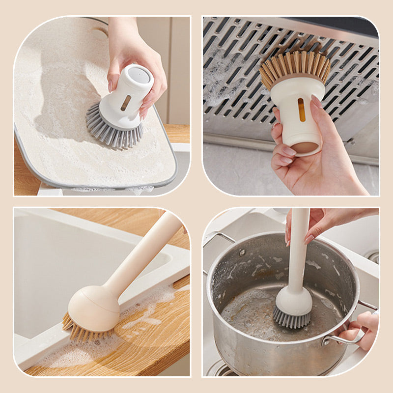 🔥-50% IMMÉDIAT🍳Ensemble de brosses à casserole pivotables à suspendre – Brosses de nettoyage facile pour casseroles, poêles et éviers