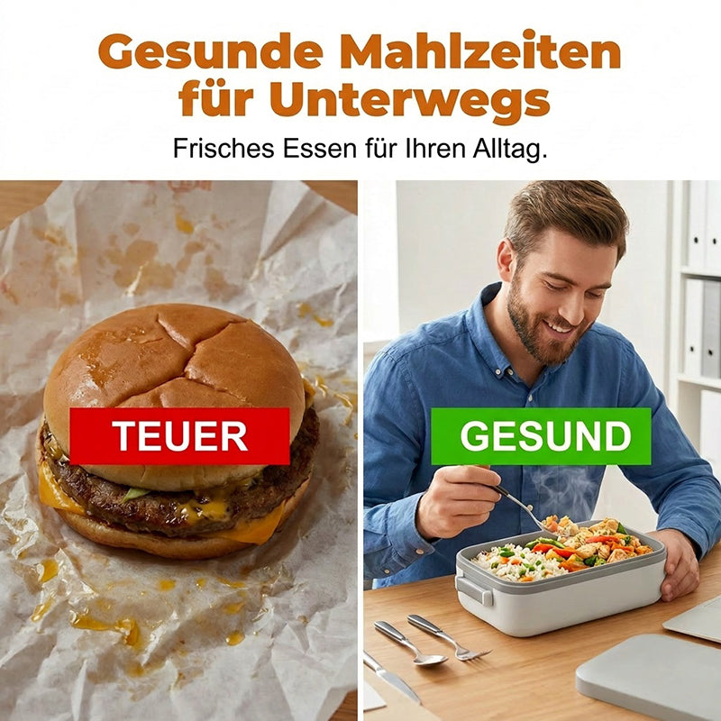 🍱⚡ PROMO FLASH 50% ! Boîte à Lunch Électrique Portable Auto-Chauffante – 7200mAh, Sans Fil, Acier Inox 304, 900ml, Silencieuse, Idéale Bureau & Pique-Nique ✨