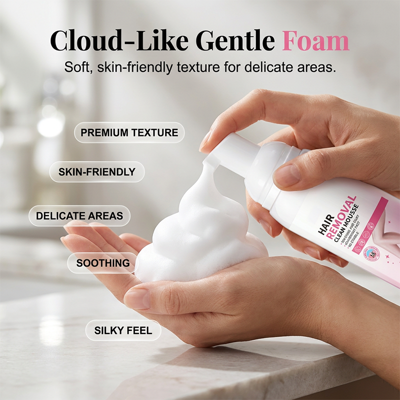 🧴✨ Mousse dépilatoire « Effet soie » – Une peau douce comme de la soie, sans irritation et un résultat professionnel à domicile 🛁💖