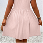 👗 50% DE RÉDUCTION ✨ Robe col V à volants – Élégante, cintrée & polyvalente – Parfaite pour le bureau, les brunchs ou les rendez-vous – chic et féminine 🌸💃🌿