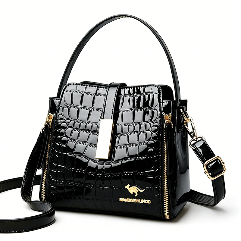 📢📢50 % DE RÉDUCTION !! ⏰ Sac à Main Croco Brillant – Élégant, Structure, Polyvalent 💎