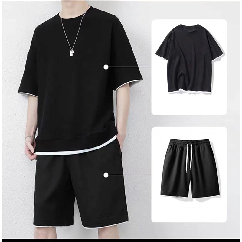 🎉 Soldes 2026 — Plus de 88 000 vendus ! 👕 Ensemble T-shirt & short texturé gaufre – Tissu frais et léger ☀️