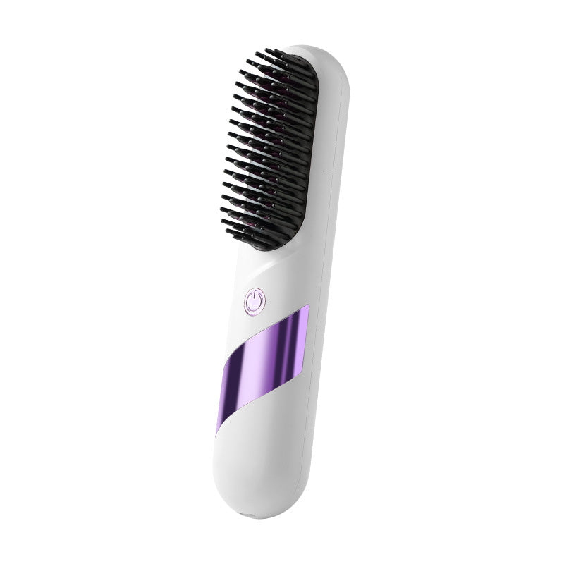 🔥 -50% DE RABAIS 💥 Brosse lissante céramique sans fil ✨ Lissage et coiffage en une seule étape – rapide, douce pour les cheveux, résultat digne d’un salon chez vous 💇‍♀️