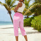 👖💐 PROMO FLASH 58% ! Pantalon Capri à Carreaux Femme – Tissu Coton-Lin Respirant, Taille Élastique à Cordon, Poches Latérales, 8 Coloris, Tailles S-3XL, Idéal Été & Vacances ✨☀️