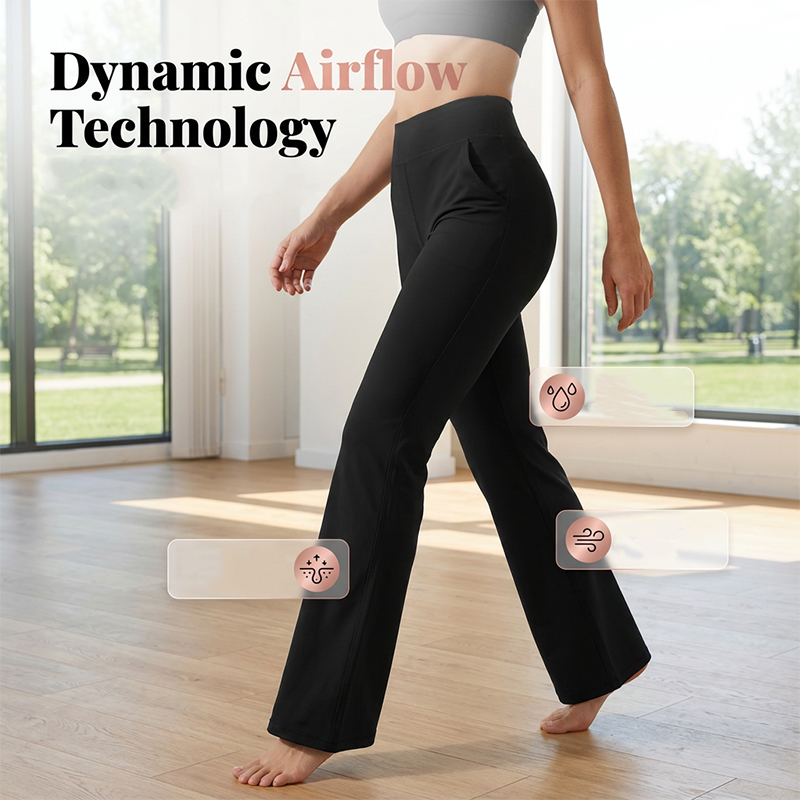 👖 PROMO LIMITÉE 50% DE RÉDUCTION ! 💥 Pantalon de Sport Femme Bootcut – Galbant, Taille Haute, Poches Pratiques ✨