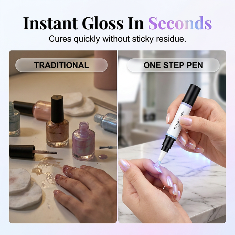 Lot de 6 stylos de vernis à ongles en ge