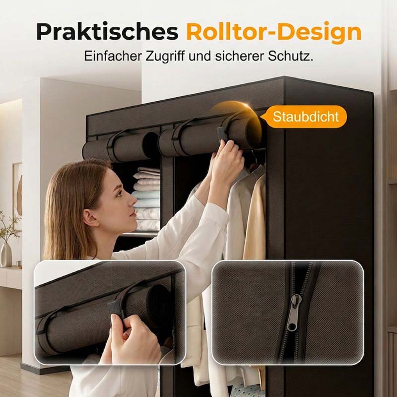 🔥 PROMO FLASH : 50% DE RÉDUCTION ! 📦 Armoire Portable en Tissu Non Tissé – Acier – 3 Tailles & Facile à Monter for Chambre & Dressing 🏠