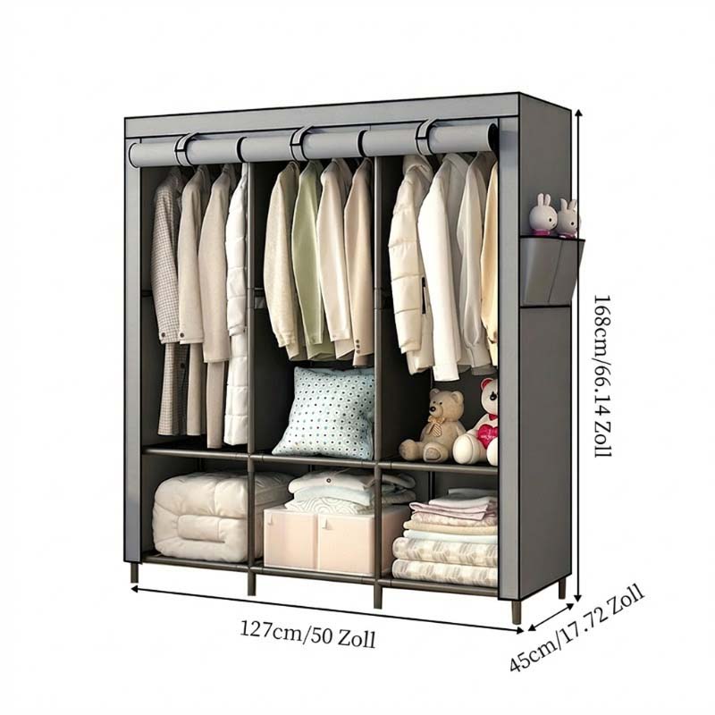🔥 PROMO FLASH : 50% DE RÉDUCTION ! 📦 Armoire Portable en Tissu Non Tissé – Acier – 3 Tailles & Facile à Monter for Chambre & Dressing 🏠