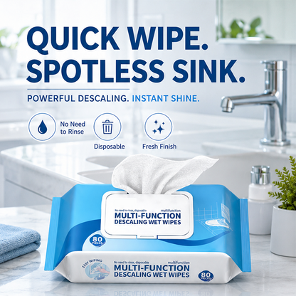 🥳 PLUS DE 50 000 EXEMPLAIRES VENDUS ! 🔥 50 % DE RÉDUCTION ! Lingettes nettoyantes détartrées multifonctions pour salle de bain