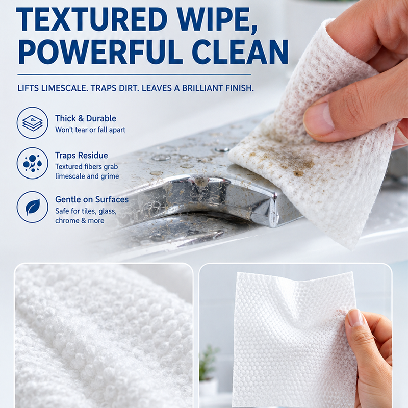 🥳 PLUS DE 50 000 EXEMPLAIRES VENDUS ! 🔥 50 % DE RÉDUCTION ! Lingettes nettoyantes détartrées multifonctions pour salle de bain