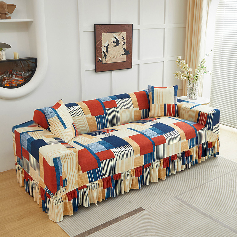 🛋️🧵 Housses de canapé universelles extensibles – Tissu élastique, fixation antidérapante, transformez votre vieux canapé en quelques secondes, la solution maline des locataires et des familles actives 🌿🏠