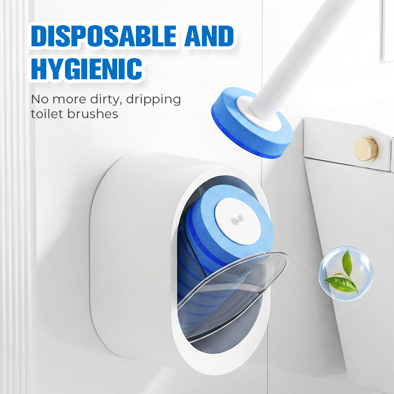 🚽 50% DE RÉDUCTION ! 🧹 Lot Brosses WC Jetables Sans Contact – ABS/PS/PP + Éponge – Éjection Bouton & Support Mural for Hygiène Salle de Bain