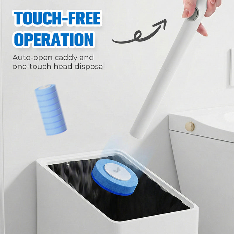 🚽 50% DE RÉDUCTION ! 🧹 Lot Brosses WC Jetables Sans Contact – ABS/PS/PP + Éponge – Éjection Bouton & Support Mural for Hygiène Salle de Bain