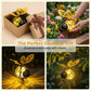 🐝 PROMO LIMITÉE 50% DE RÉDUCTION ! ☀️ Suspension Solaire Abeille Lumineuse – Ailes en Cœur, Métal, Résistant aux Intempéries 🌸