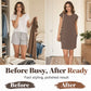 👗 PROMO LIMITÉE 50% DE RÉDUCTION ! ✨ Robe Décontractée Coton Mélangé Femme – Col Rond, Manches Courtes, Coupe Ample 🌸