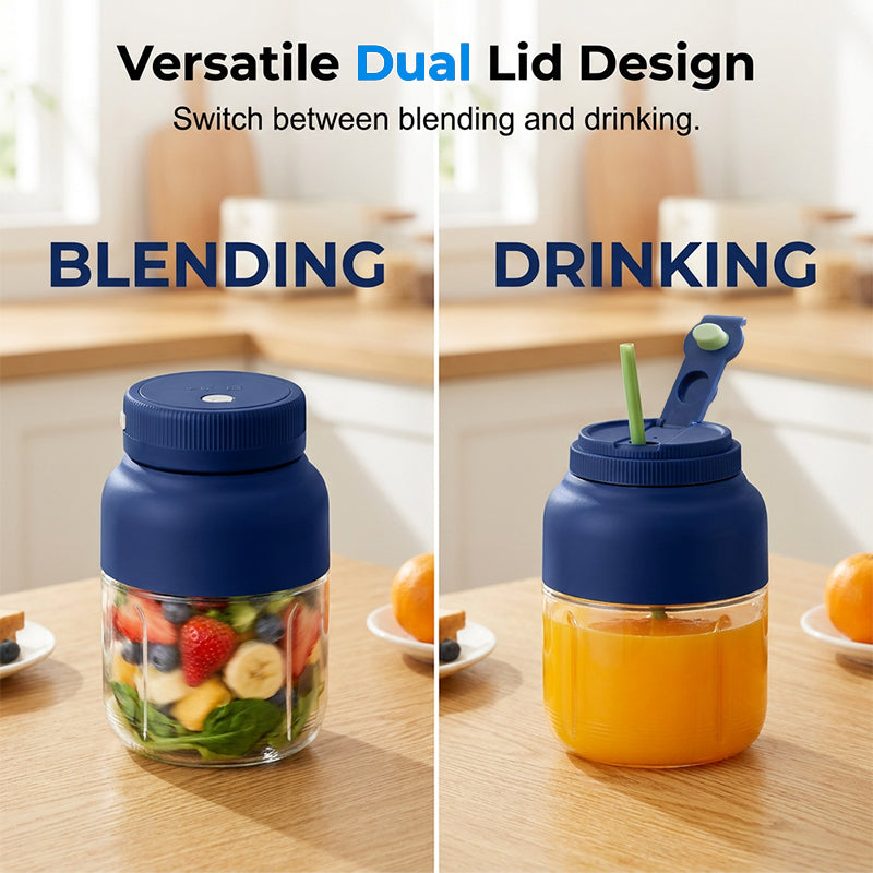 🥭☀️‑50 % MAINTENANT ! 🧊 Bouteille‑blender portable rechargeable – Mixez fruits frais et boissons glacées à tout moment 🍓🥤