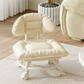 ☁️🪑 OFFRE LIMITÉE -50% | Tabouret Nuage à Roulettes – Assise Rembourrée Ultra Confort, Pivotant & Déplacement Facile ✨