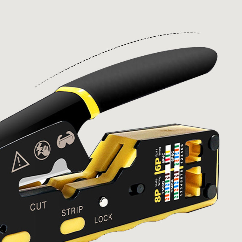 🔧🔥 58 % de réduction ! Pince à sertir 3-en-1 pour câbles réseau : coupe, sectionnement et dénudage en un seul outil, idéale pour les débutants comme pour les professionnels, avec poignée ergonomique antidérapante en PVC ✨