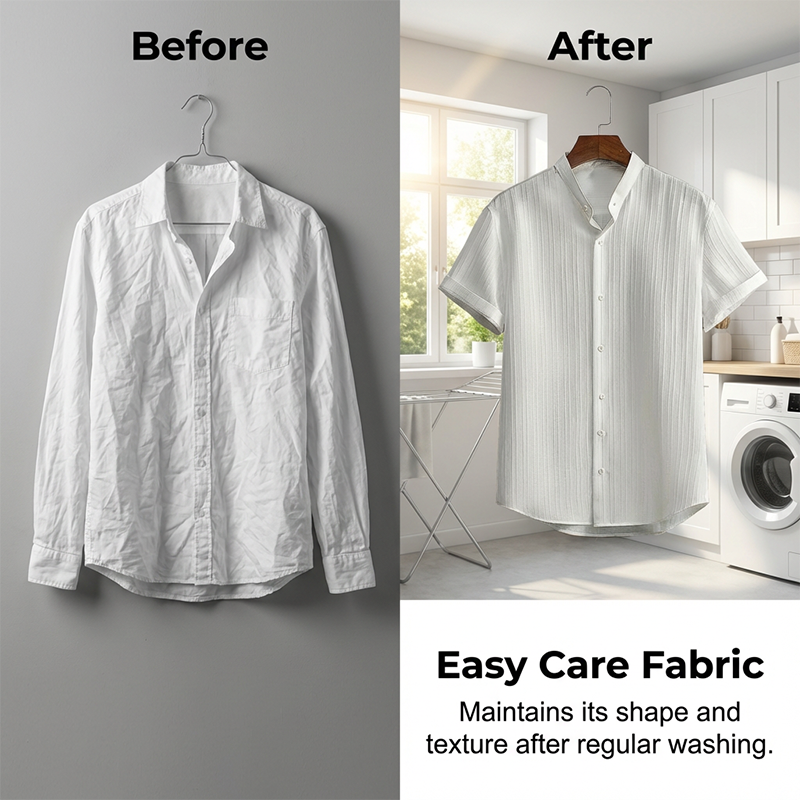 👔 50% DE RÉDUCTION 🔥 Ensemble homme 2 pièces texturé – Chemise & pantalon décontracté – Coupe coordonnée & respirante – parfait pour voyager ou un look soigné au quotidien ✨🧳🌿