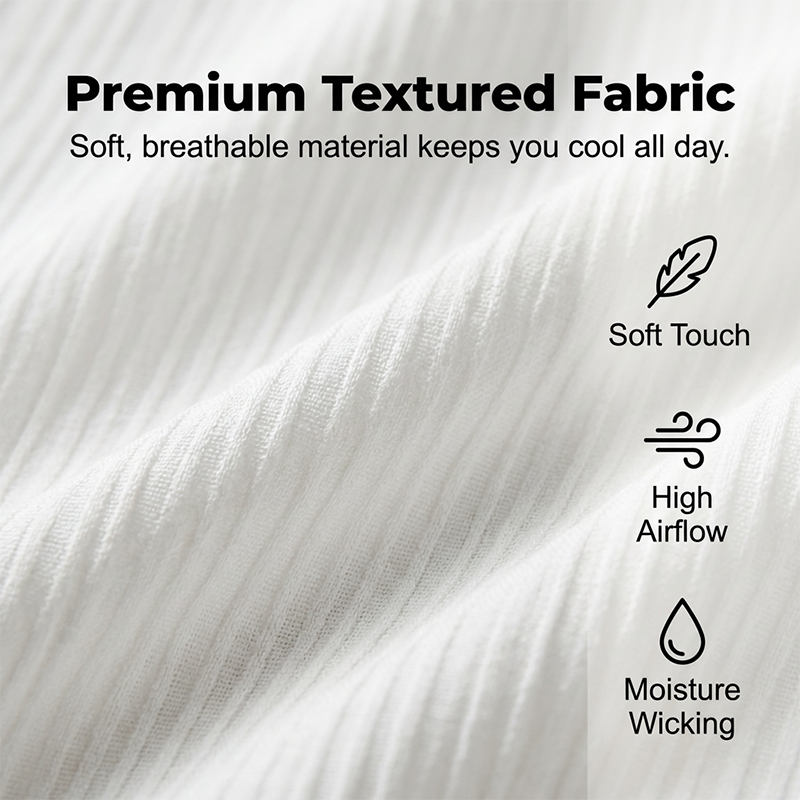 👔 50% DE RÉDUCTION 🔥 Ensemble homme 2 pièces texturé – Chemise & pantalon décontracté – Coupe coordonnée & respirante – parfait pour voyager ou un look soigné au quotidien ✨🧳🌿
