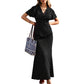 👗 PROMO LIMITÉE -50% ! ✨ Robe Maxi à Pois Col V Femme – Manches Volantées, Silhouette Galbée, Tissu Respirant, 6 Coloris, XS-XL 🎀