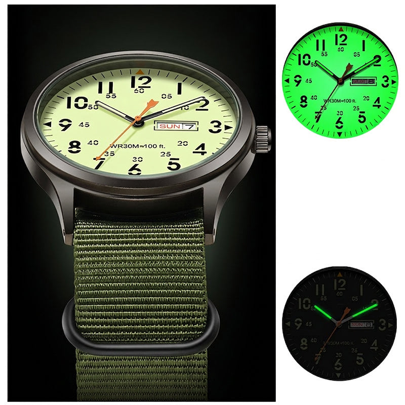 ⌚ 50% DE RÉDUCTION 🎉 Montre à quartz homme – Double affichage lumineux & 30M étanche – Fenêtre date – style & fonctionnalité au poignet 🕶️✨💪