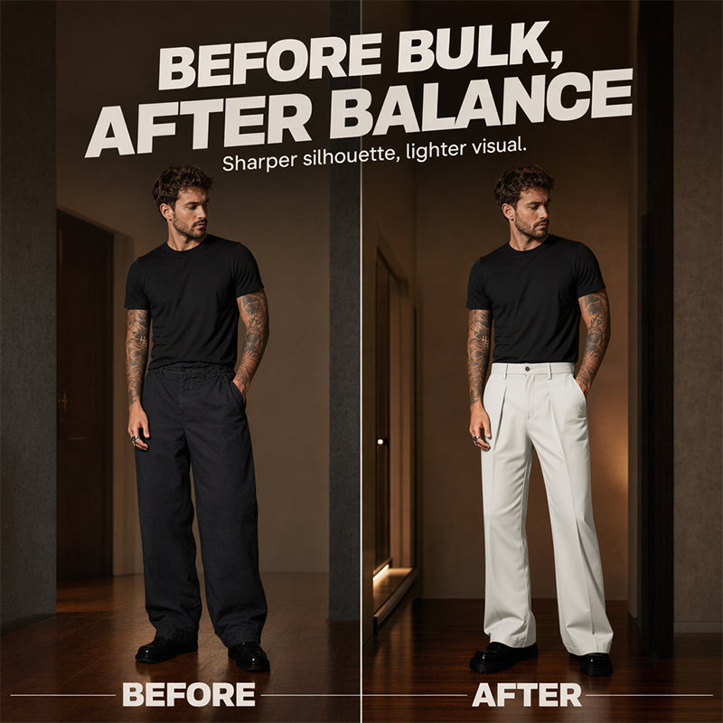 🎉 Soldes 2026 — Plus de 101 000 vendus ! 👖 Pantalon droit drapé doux pour homme – Coupe classique et tissu fluide ✨