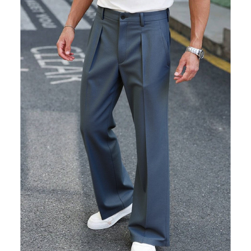 🎉 Soldes 2026 — Plus de 101 000 vendus ! 👖 Pantalon droit drapé doux pour homme – Coupe classique et tissu fluide ✨