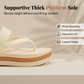 👡 -50 % MAINTENANT ! 🌸 Tongues à plateforme premium | Sandales d'été chic à brides tressées | Semelle épaisse et semelle intérieure rembourrée pour la plage