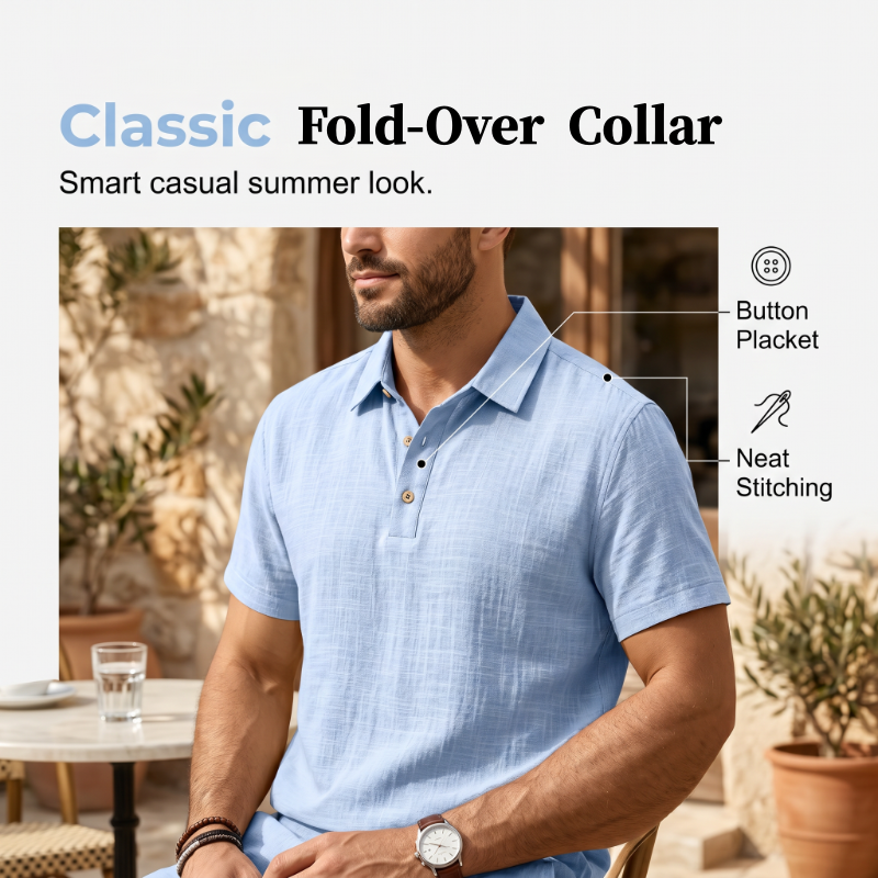 👔 50% DE RÉDUCTION ☀️ Ensemble lin homme été – Chemise ample & short cargo – Respirant & élégant – parfait pour l’été 🌊✨🩳