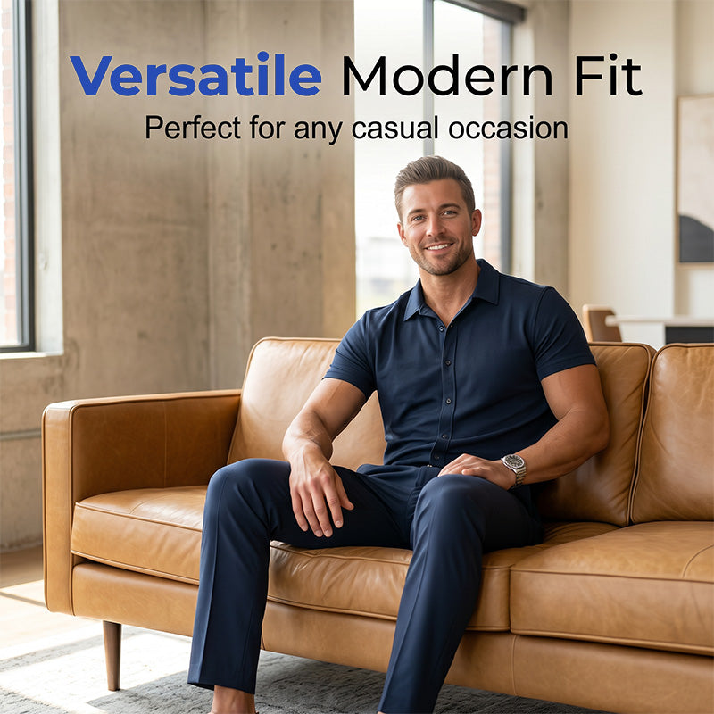 ⏰ -50% – Nouveauté 2026 👔✨ Ensemble 2 Pièces Léger pour Homme – Style Élégant en un Instant ! | Tissu Respirant, Confort Toute la Journée ☀️🌿