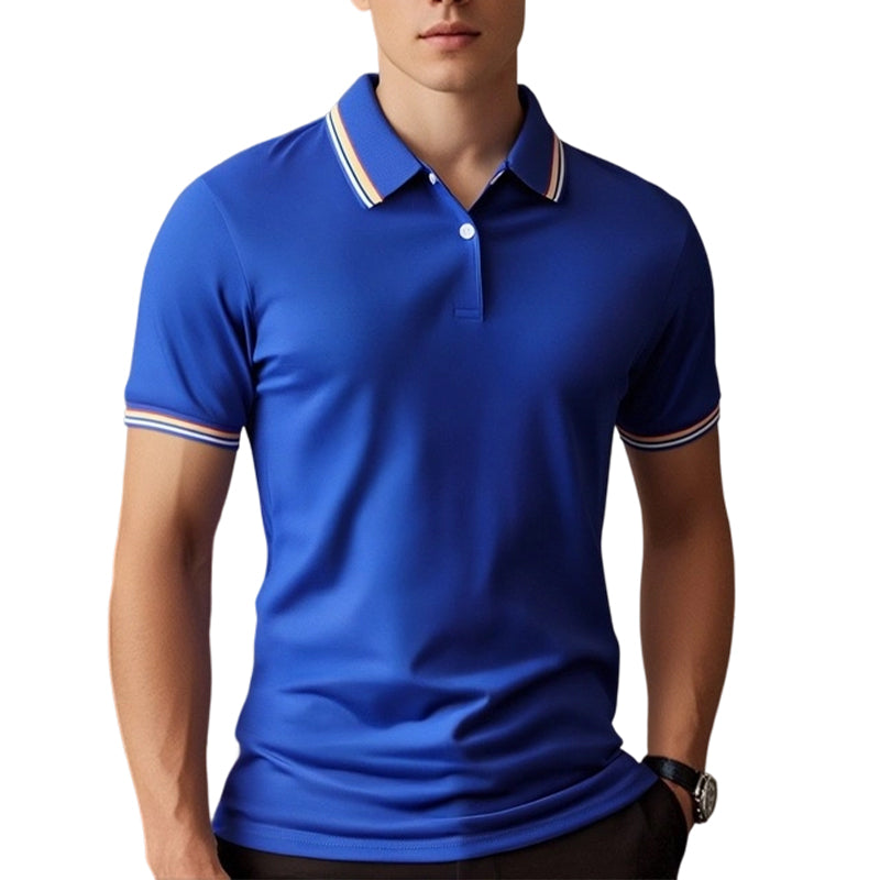 📢📢50 % DE RÉDUCTION !! ⏰T-Shirt Homme à Séchage Rapide avec Col Contrastant