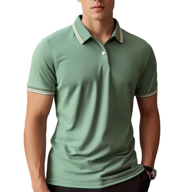 📢📢50 % DE RÉDUCTION !! ⏰T-Shirt Homme à Séchage Rapide avec Col Contrastant