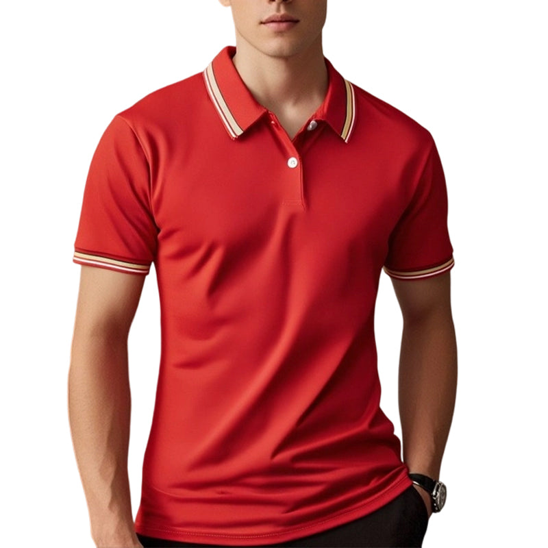 📢📢50 % DE RÉDUCTION !! ⏰T-Shirt Homme à Séchage Rapide avec Col Contrastant