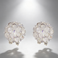 💎✨🦢 OFFRE LIMITÉE 50% DE RÉDUCTION! Boucles d'Oreilles à Pousses Florales Glamour – Cristaux Multi-Facettes, Tiges Hypoallergéniques, Éclat Brillant – Parfaites pour les Mariages, Fêtes ou Soirées Glamour 🥂