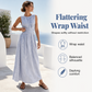 ⏳Offre limitée dans le temps : 50 % de réduction⏰Robe longue rayée sans manches pour femme🎀👗