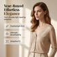 🌸 50% DE RÉDUCTION ! ☀️ Gilet Court & Léger – Boutonné Devant, Tissu Lyocell Doux & Respirant – Parfait à Superposer sur une Robe Slip ou un Haut – Idéal pour l’Été et la Mi-Saison 👗✨
