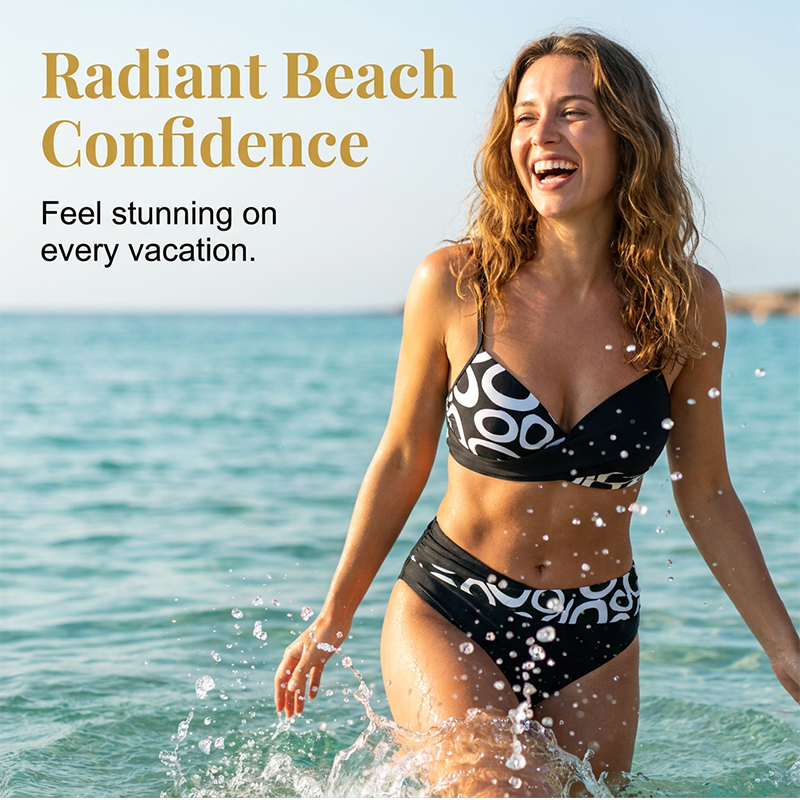 👙 50% DE RÉDUCTION ! 🌺 Bikini d'été à imprimé – Sexy, deux pièces & polyvalent – Parfait pour la plage, la piscine ou le bronzage – léger, confortable & séchage rapide ☀️✨