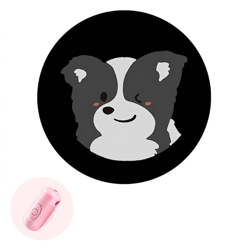 Collier lumineux anti-perte pour animaux avec projecteur de motifs de races