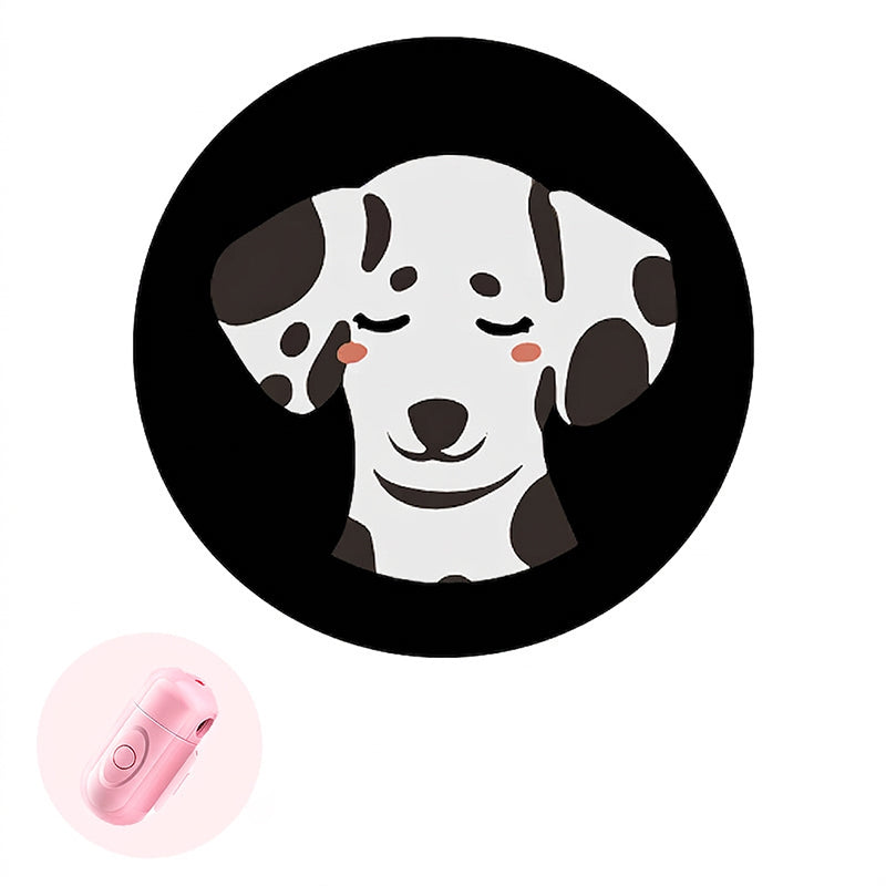 Collier lumineux anti-perte pour animaux avec projecteur de motifs de races