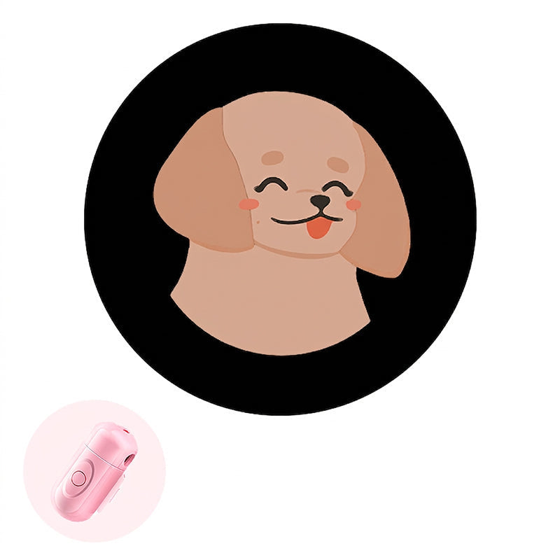 Collier lumineux anti-perte pour animaux avec projecteur de motifs de races
