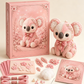 Kit DIY de patchwork en feutrine rose