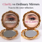 Miroir de maquillage pliable élégant couleur or rose