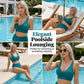 🌸 -50% PROMO LIMITÉE ! ⏰👙 Ensemble bikini taille haute à plis sculptant — Modèle enveloppant à col V élégant, séchage rapide et gainant le ventre ✨