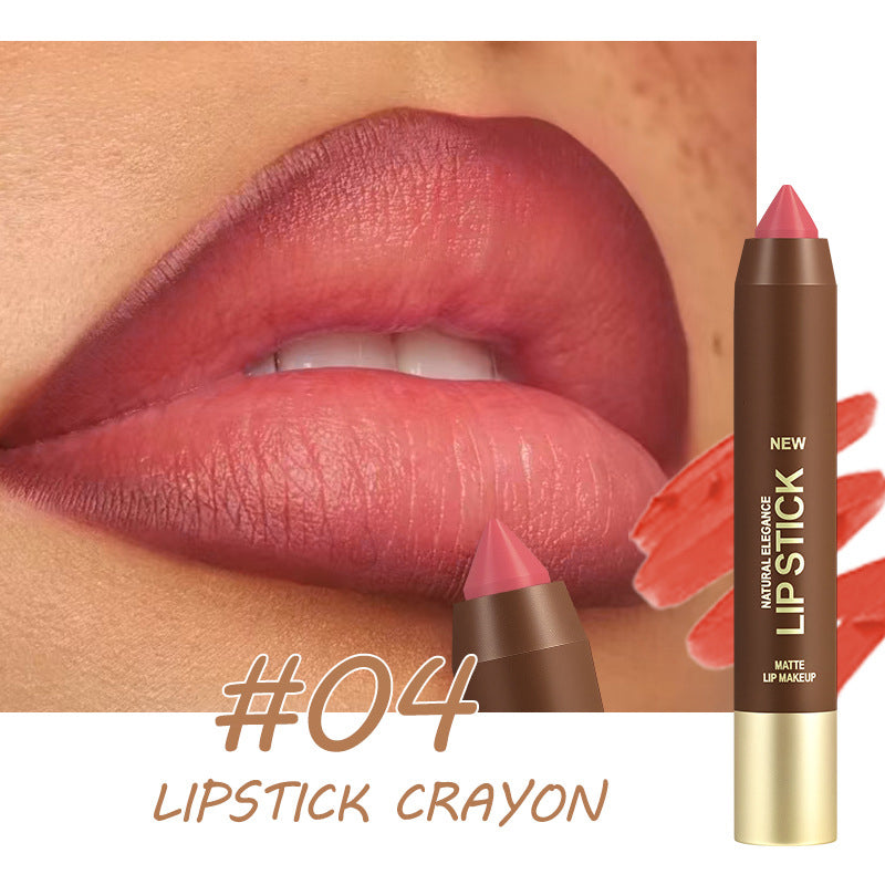 💄 -50% ! Crayon à Lèvres Mat Longue Tenue pour Femme | 2-en-1 Contour & Rouge à Lèvres | Hydratant & Non Desséchant | Pointe Triangulaire de Précision | 6 Couleurs ✨