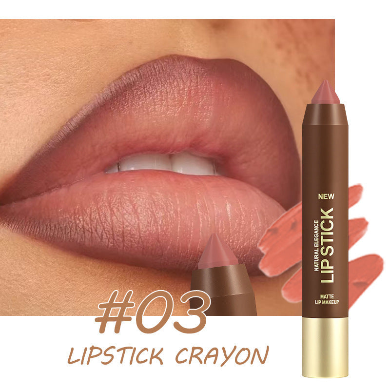 💄 -50% ! Crayon à Lèvres Mat Longue Tenue pour Femme | 2-en-1 Contour & Rouge à Lèvres | Hydratant & Non Desséchant | Pointe Triangulaire de Précision | 6 Couleurs ✨